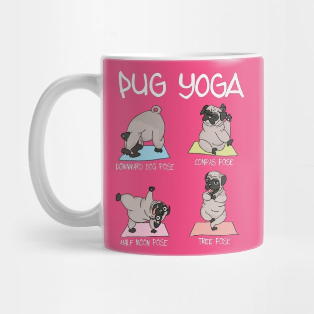 Pug Yoga by stripedbeetlee